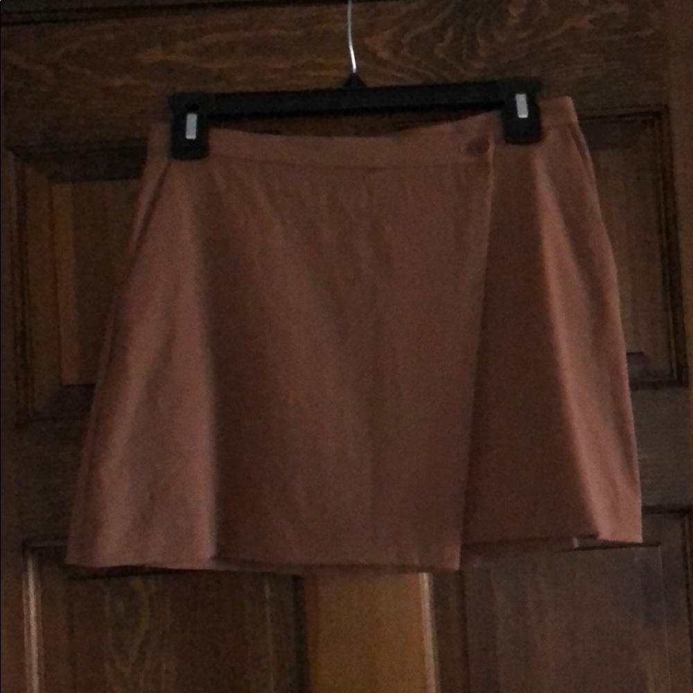 Theory kirti mini wrap skirt terracotta size 0